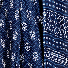 Elegant Beige Hand Block Printed Cotton Saree with Tribal Design